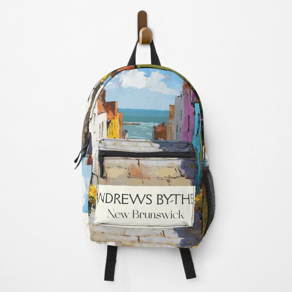 Item preview, St. Andrews — New Brunswick Pastel Seaside Wharf Art Print designed and sold by TuncGK.