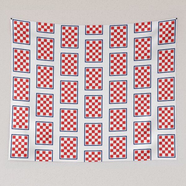 Item preview, Croatian Checker Blue Border designed and sold by Zamian86.
