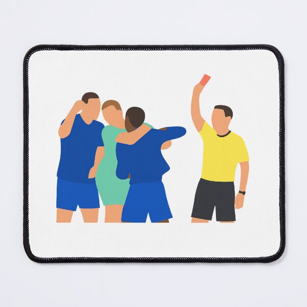 Item preview, Idrissa Gueye Red Card Incident – Michael Keane Bust-Up Minimalist Football Art (Premier League Inspired) designed and sold by Pokah79.