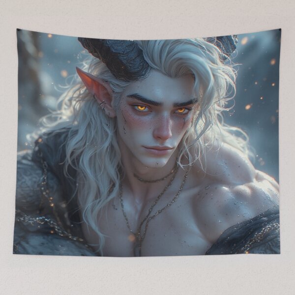 Item preview, Wild God of Passion: Untamed Cernunnos Portrait designed and sold by David R Sawin The Architects Of Eden.
