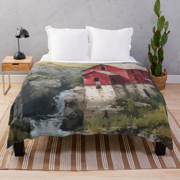 Item preview, St. George — New Brunswick Vintage Gorge Waterfall Art Print designed and sold by TuncGK.