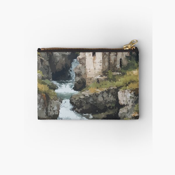 Item preview, St. George — New Brunswick Vintage Gorge Waterfall Art Print designed and sold by TuncGK.