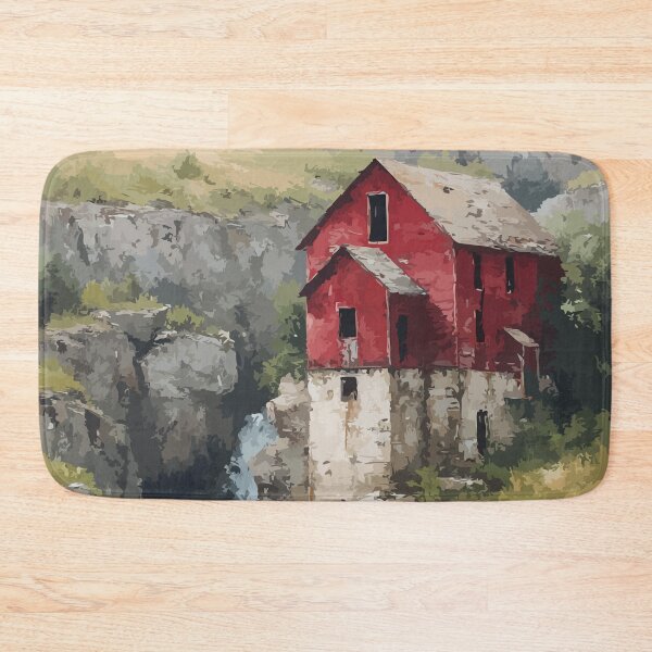 Item preview, St. George — New Brunswick Vintage Gorge Waterfall Art Print designed and sold by TuncGK.
