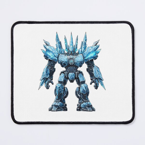 Item preview, Frostcore Mecha Titan – Ice-Punk Cyber Winter Emblem designed and sold by Imaginarium of Chaos falcon88 .