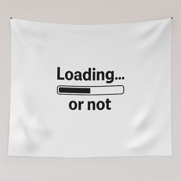 Item preview, Loading or not - Minimalist Black IT Loading Screen Design   designed and sold by EM&Maker.