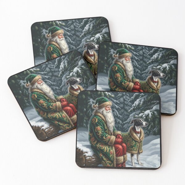 Item preview, Victorian Father Christmas Green Velvet designed and sold by zoughlal.