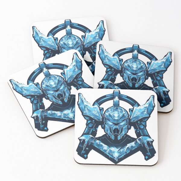 Item preview, Glacier Sentinel Unit – Arctic Ice-Punk Mecha Crest designed and sold by Imaginarium of Chaos falcon88 .