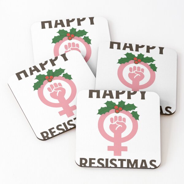Item preview, Happy Resistmas Feminist Christmas Design | Empowerment Holiday Transparent PNG designed and sold by BeTeeTrue.
