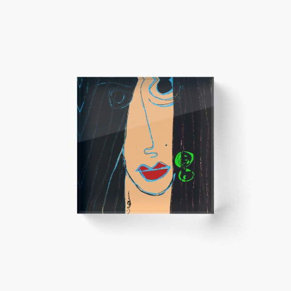 Artikelvorschau, “Blue Lines & Inner Gaze” entworfen und verkauft von EvaArtHome.