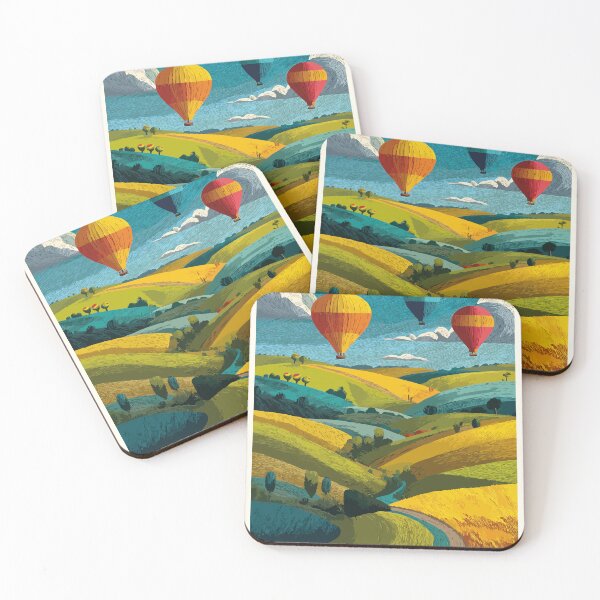Item preview, Sussex New Brunswick Vibrant Hot Air Balloon Valley designed and sold by TuncGK.