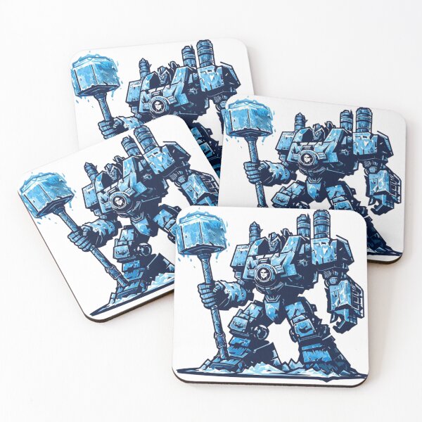 Item preview, Cryo-Hammer War Machine – Ice-Punk Frost Weapon Emblem designed and sold by Imaginarium of Chaos falcon88 .