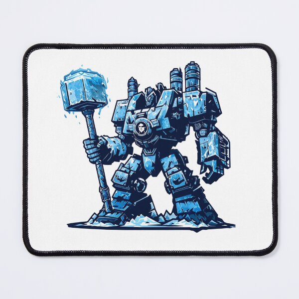 Item preview, Cryo-Hammer War Machine – Ice-Punk Frost Weapon Emblem designed and sold by Imaginarium of Chaos falcon88 .