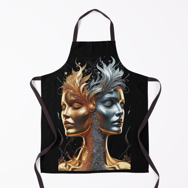 Item preview, logo picture illustration woman profile gold black butterflies designed and sold by gulka8.