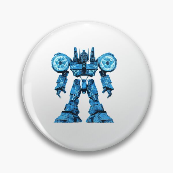 Item preview, Snowstorm Colossus – Ice-Punk Winter Mecha Emblem designed and sold by Imaginarium of Chaos falcon88 .
