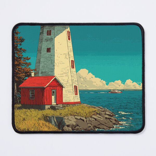 Item preview, Swallowtail Lighthouse (Grand Manan), New Brunswick Art Print designed and sold by TuncGK.