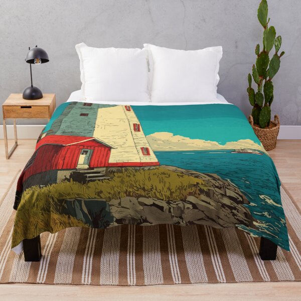 Item preview, Swallowtail Lighthouse (Grand Manan), New Brunswick Art Print designed and sold by TuncGK.