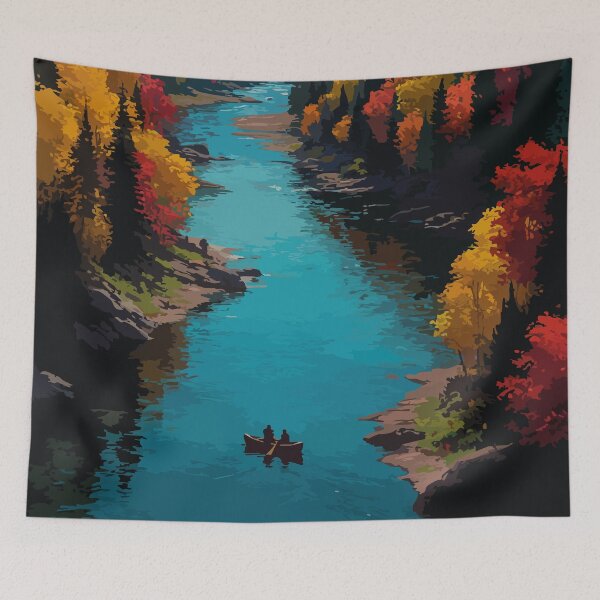 Item preview, Tobique River, New Brunswick Art Print designed and sold by TuncGK.
