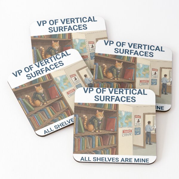 Item preview, Cat VP Of Vertical Surfaces designed and sold by ASABCreative.