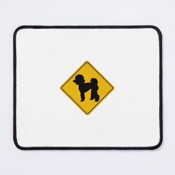 Item preview, Caution Poodle Crossing Sign designed and sold by coolcreativeco.