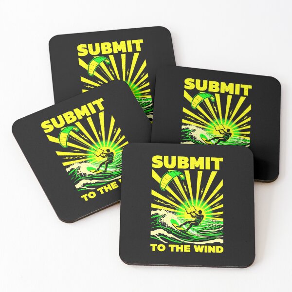 Item preview, Kiteboarding Kitesurfing Submit To The Wind Surfer Sea Ocean designed and sold by GrandeDuc.