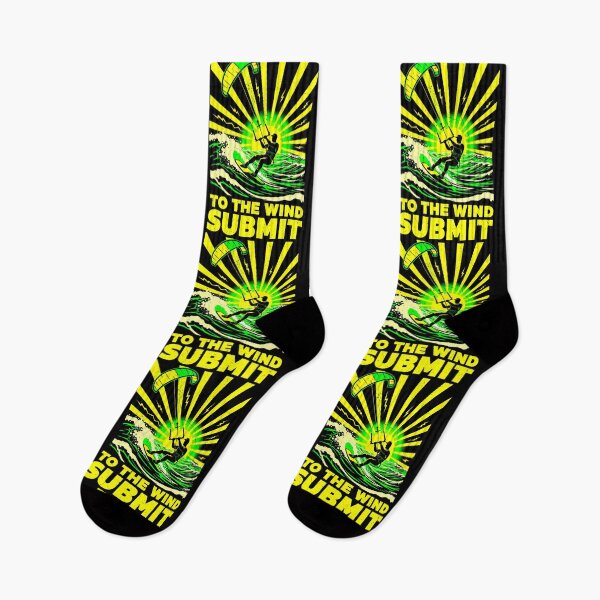 Item preview, Kiteboarding Kitesurfing Submit To The Wind Surfer Sea Ocean designed and sold by GrandeDuc.