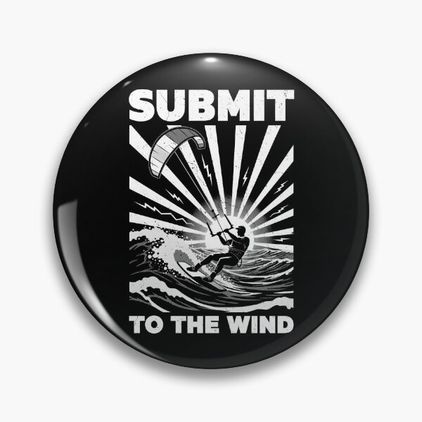 Item preview, Kiteboarding Kitesurfing Submit To The Wind Surfer Sea Ocean designed and sold by GrandeDuc.