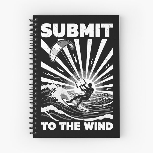 Item preview, Kiteboarding Kitesurfing Submit To The Wind Surfer Sea Ocean designed and sold by GrandeDuc.