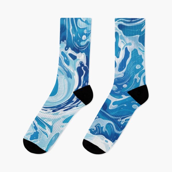Item preview, Frothy Blue Waves Abstract Pattern designed and sold by Shawnsonartshop.