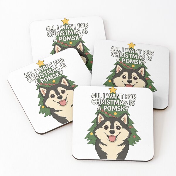 Item preview, ALL I WANT FOR CHRISTMAS IS A POMSKY designed and sold by Dylans Designs.