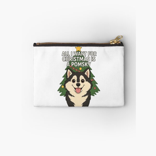 Item preview, ALL I WANT FOR CHRISTMAS IS A POMSKY designed and sold by Dylans Designs.