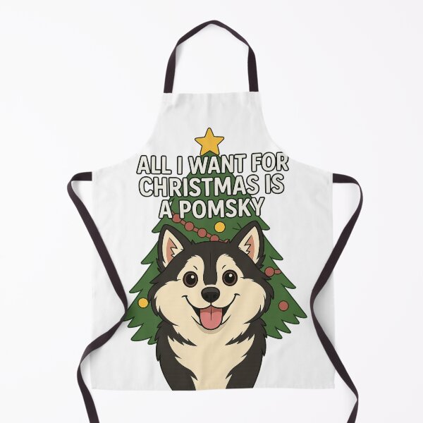 Item preview, ALL I WANT FOR CHRISTMAS IS A POMSKY designed and sold by Dylans Designs.
