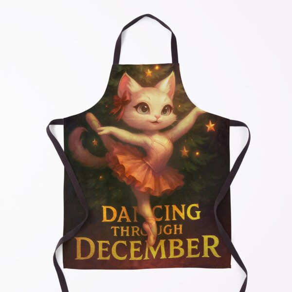Item preview, Dancing Through December – Christmas Ballerina Cat designed and sold by TaRoPonn.