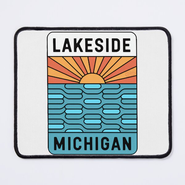 Item preview, Lakeside Michigan - Beach Road Sign designed and sold by TheOldMittenIllustrated.