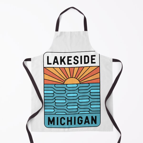 Item preview, Lakeside Michigan - Beach Road Sign designed and sold by TheOldMittenIllustrated.