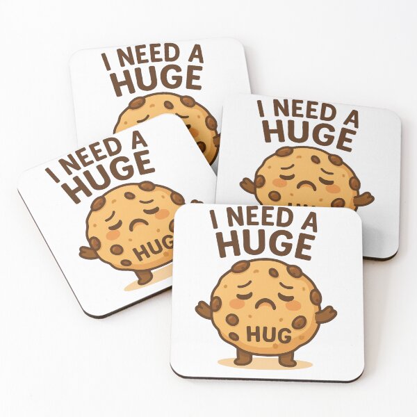 Item preview, Kawaii Cookie Meme – I Need a Huge Hug designed and sold by kimkosovo.