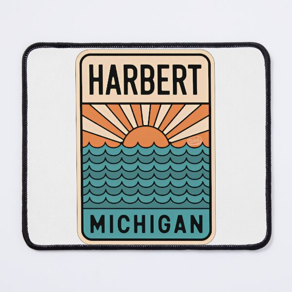 Item preview, Harbert Michigan - Beach Road Sign designed and sold by TheOldMittenIllustrated.