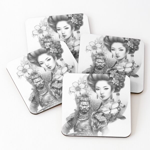 Item preview, Samurai and Geisha  designed and sold by America’s Renegade Tattoo Society .
