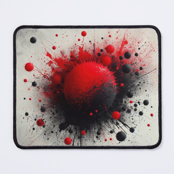 Item preview, Salpicadura de color rojo y negro designed and sold by LP-ART by Lutz Peter.