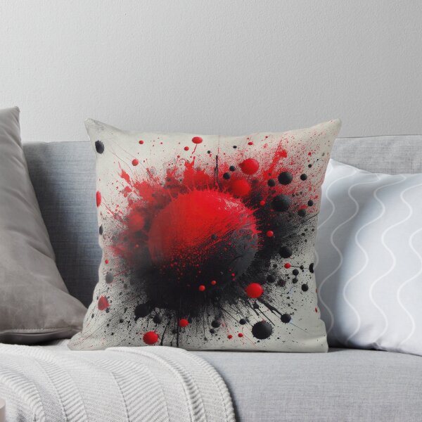 Item preview, Red-black splash of color designed and sold by LP-ART by Lutz Peter.