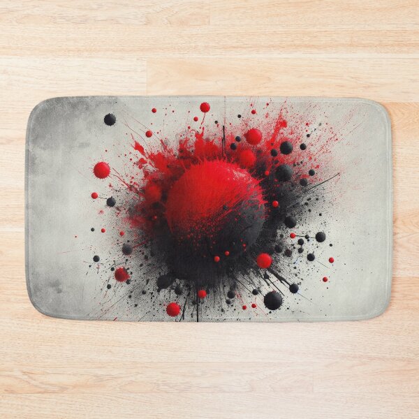 Item preview, Red-black splash of color designed and sold by LP-ART by Lutz Peter.
