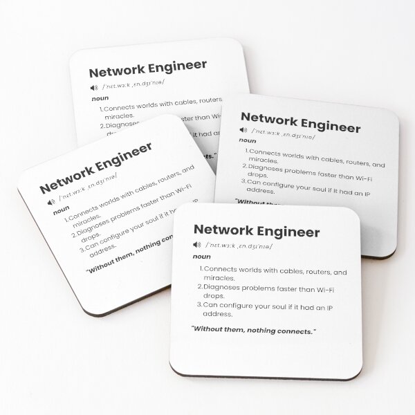 Item preview, Network Engineer Definition | Funny IT Gift for Tech Professionals designed and sold by Yuli Club.