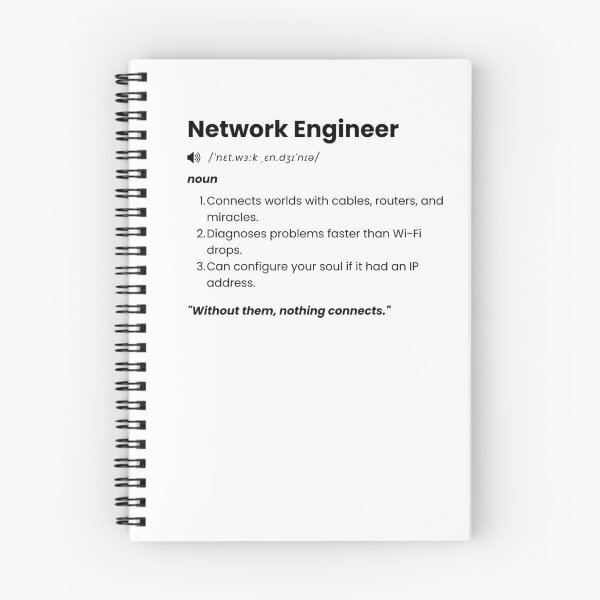Item preview, Network Engineer Definition | Funny IT Gift for Tech Professionals designed and sold by Yuli Club.