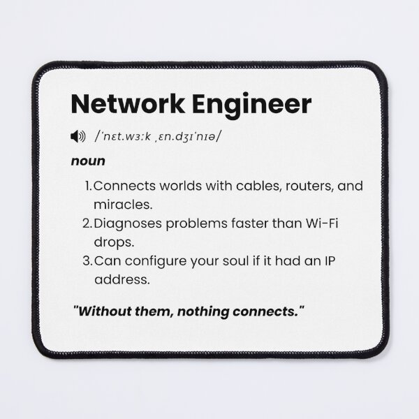 Item preview, Network Engineer Definition | Funny IT Gift for Tech Professionals designed and sold by Yuli Club.