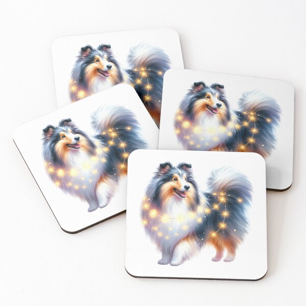 Item preview, Sparkling Sheltie Under the Lights designed and sold by JonysCreativeDesigns.