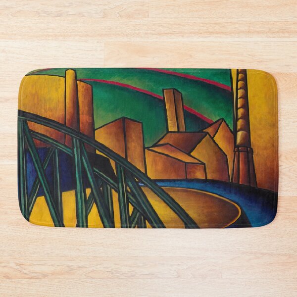 Item preview, Landscape With Bridge At Óbuda Hajogyar Laszlo Moholy Nagy designed and sold by meldefiart.