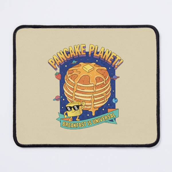 Item preview, Pancake Planet! Breakfast is Universal Space Art designed and sold by AwesomeBeyondLimits.