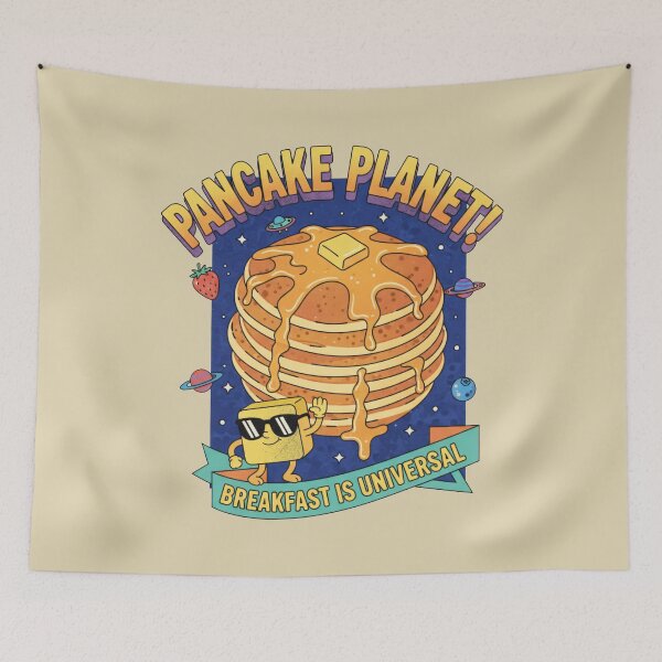 Item preview, Pancake Planet! Breakfast is Universal Space Art designed and sold by AwesomeBeyondLimits.