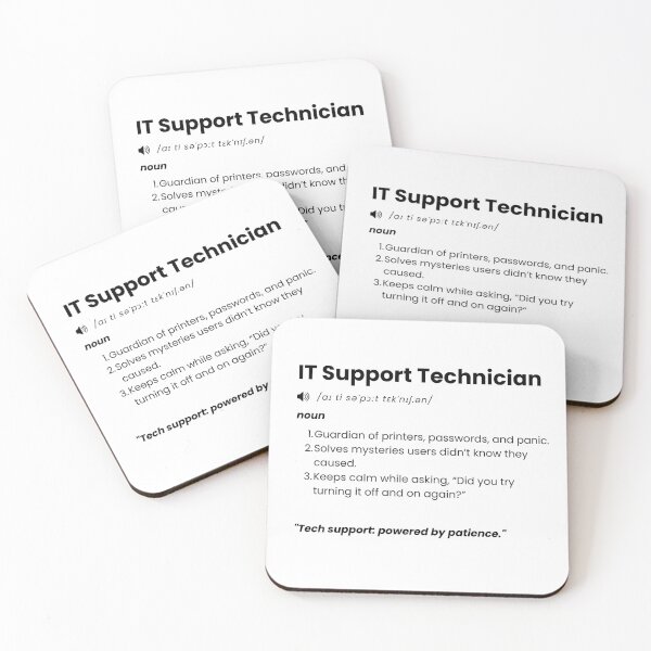 Item preview, IT Support Technician Definition | Funny Tech Support Gift for IT Pros designed and sold by Yuli Club.