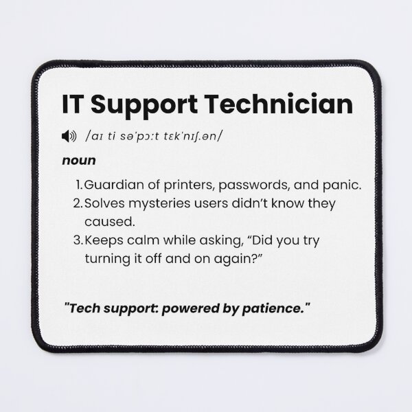 Item preview, IT Support Technician Definition | Funny Tech Support Gift for IT Pros designed and sold by Yuli Club.