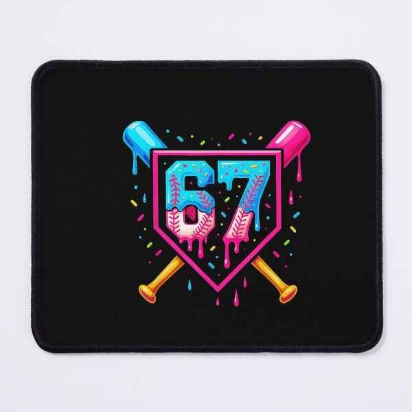 Item preview, Baseball Ice Cream Drip Number 67 Player 67th Birthday 67 designed and sold by ArtFunDib.